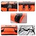 Lzyjckh Double Rolling Ski Bag Padded Waterproof Snowboard Bag with Wheels Roller Snowboard Bag with Wheels Foldable Wheeled Ski Bag Perfect for Travel,Orange