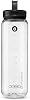HydraPak Recon Clip & Carry - Wide Mouth Recycled Plastic Water Bottle 24oz or 32oz - Eco Friendly, BPA Free, Tethered Cap