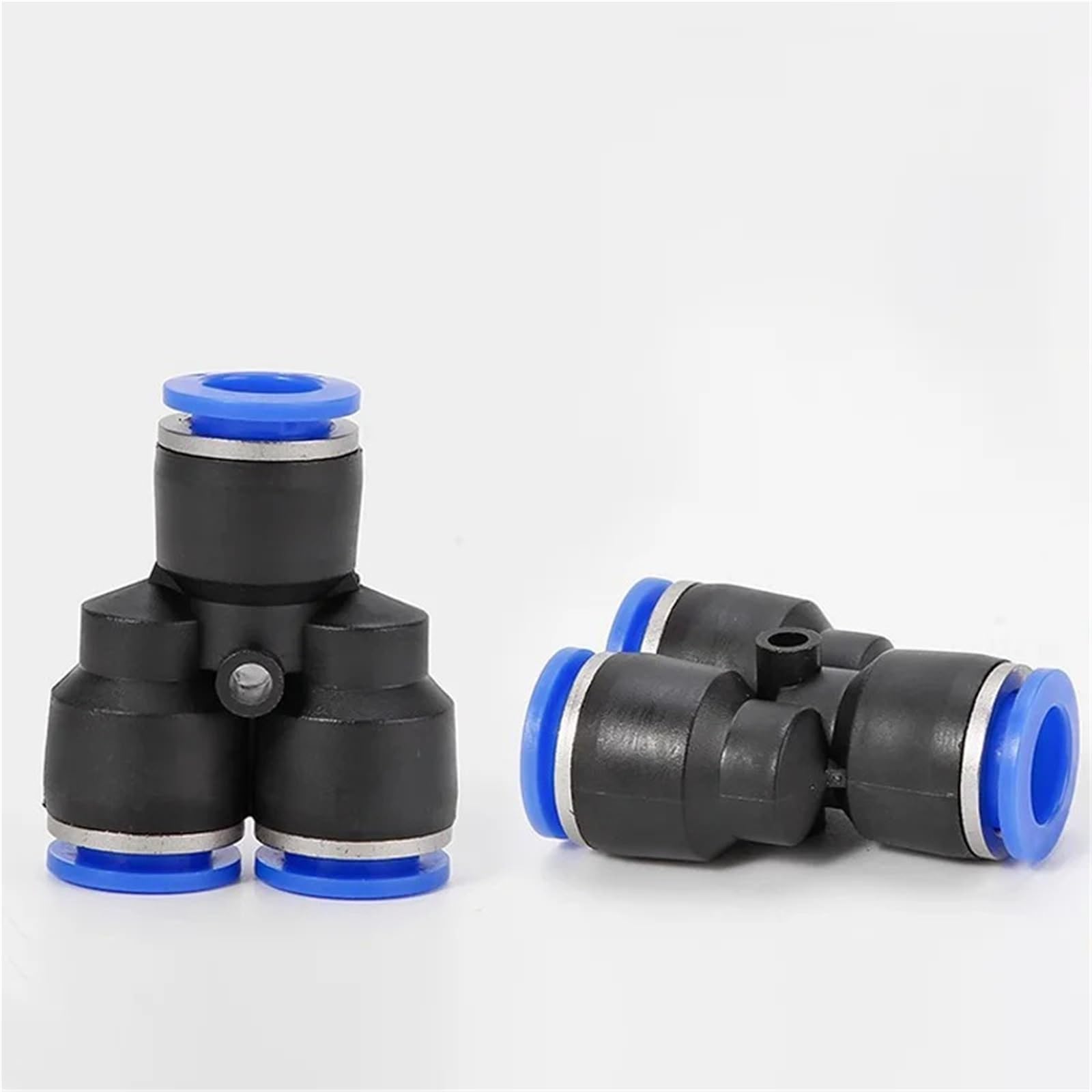 Conector neumático de plástico for tuberías, conexión rápida de agua PY/PW, 4, 6 mm, 8 mm, 10 mm, 12 mm, racores en Y for manguera, 100 unidades.(PW8-6)