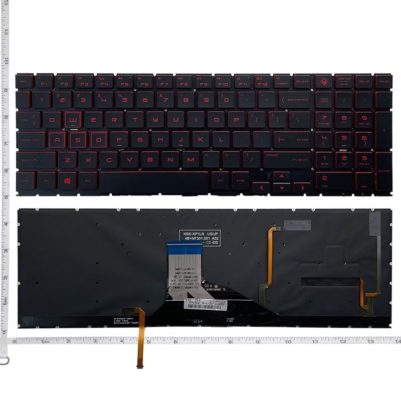 Clavier rétroéclairé RVB pour HP OMEN 15-DC et 15-DH de rechange