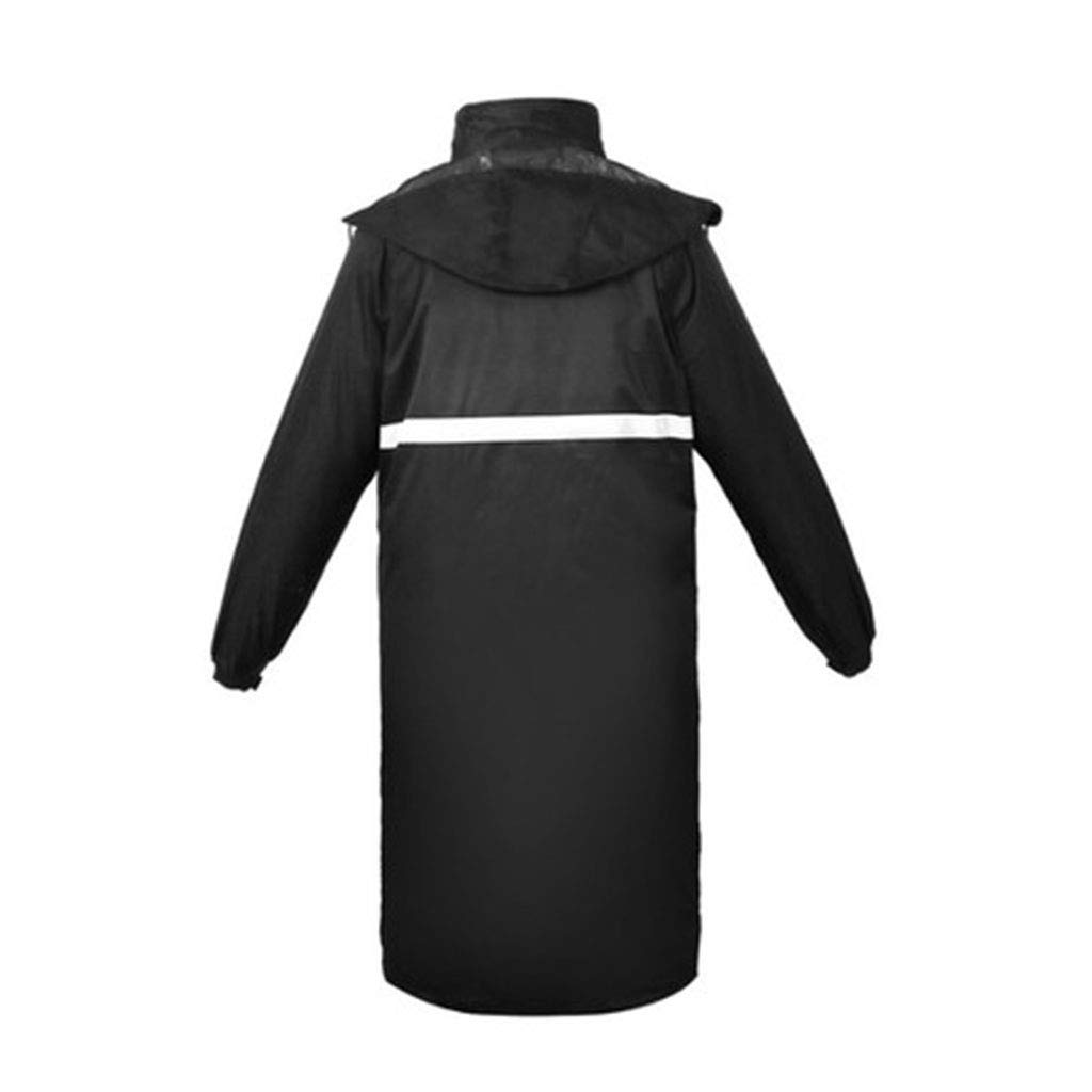 Montañismo Impermeable Trekking Viajar Cazadora Impermeable con Capucha Chaqueta Impermeable Abrigo A Prueba De Viento (Color : Black, Size : L) (Black XL)