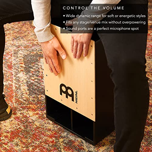 Meinl Percussion Subwoofer Cajon/Trommel inkl. Snareteppich mit extrem tiefen Bass - Trommelkiste (Drumbox) für Kinder/Erwachsene - Kein Cajon Bausatz - American White Ash Frontplatte (SUBCAJ1AWA) - Image 5