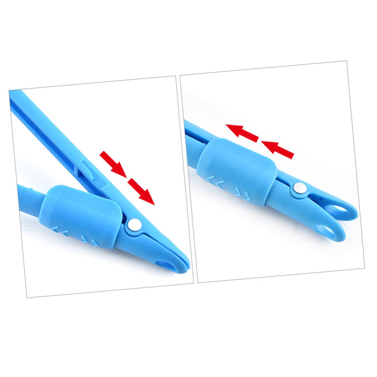 CIYODO 2pcs Manual Plastic Egg Separator Tongs Kitchen Gadget Multifunctional Food Serving Tool with Clamp Non Slip Grip Ergonomic Design for Easy Use Random Color