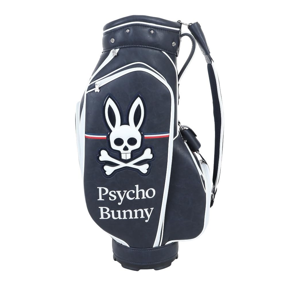 Psycho Bunny　９型キャディーバッグ（ネイビー） Psycho Bunny (サイコ バニー) キャディバッグ ネイビー 9型5