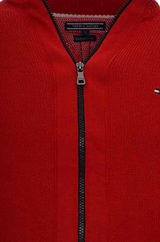 Tommy Hilfiger Simon Z-Thru CF Cardigan, Rosso
