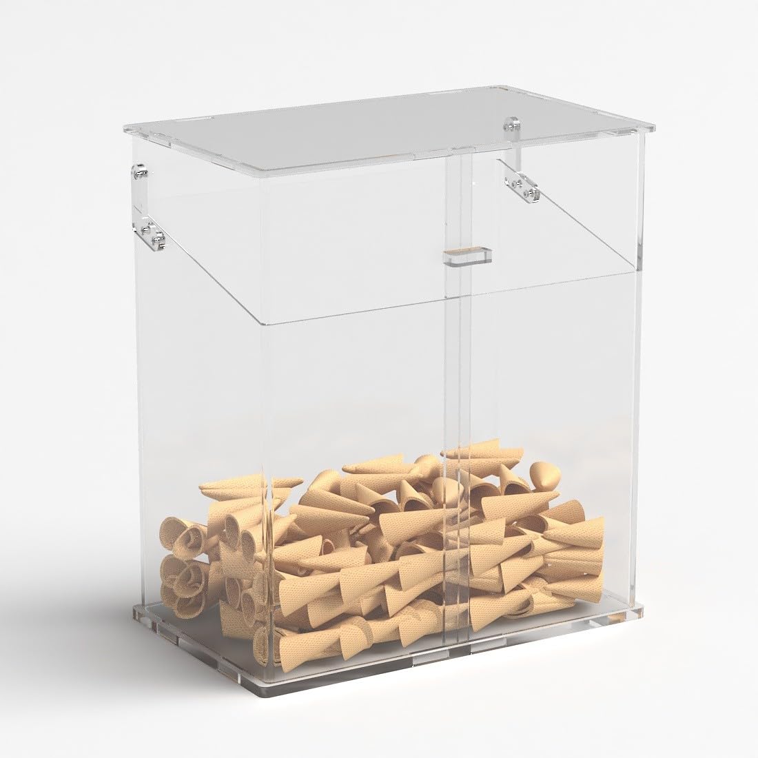 Porta coni porta cialde gelato in plexiglass trasparente - Misure: 32x20x H36 cm