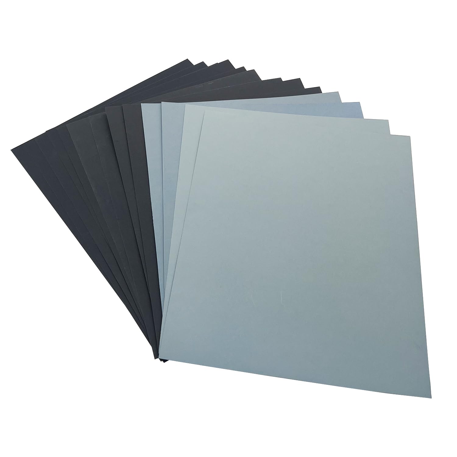 Ultra-Fine Sandpaper 9x11 Inch, Grit 1000 1500 2000 3000 4000 5000 | 12PCS Premium Wet and Dry Sandpaper 6 Grits Various for Wood Metal Sanding,