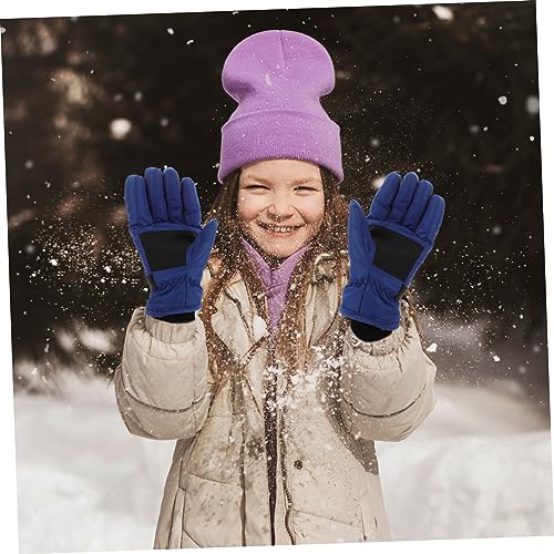 VALICLUD 1 Par Luvas De Esqui Luvas De Snowboard Thinsulate Trenó De Snowboard Para Crianças Luvas D