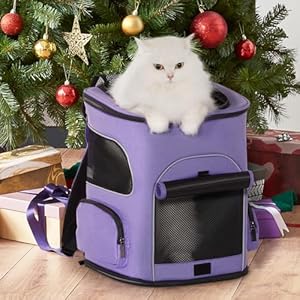 PETSFIT-Dog-Backpack-Carrier-with-Upgraded-Waist-Protection-Pet-Carrier-Backpack-Designed-for-Small-DogsCats-Fully-Ventilated-Collapsible-Cat-Backpack-for-Outdoor-Traveling-Hiking-Camping-Purple - Cucciolini Doodles   PETSFIT-Dog-Backpack-Carrier-with-Upgraded-Waist-Protection-Pet-Carrier-Backpack-Designed-for-Small-DogsCats-Fully-Ventilated-Collapsible-Cat-Backpack-for-Outdoor-Traveling-Hiking-Camping-Purple