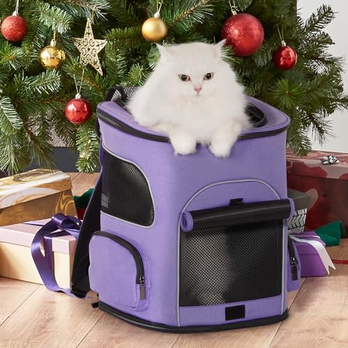 PETSFIT-Dog-Backpack-Carrier-with-Upgraded-Waist-Protection-Pet-Carrier-Backpack-Designed-for-Small-DogsCats-Fully-Ventilated-Collapsible-Cat-Backpack-for-Outdoor-Traveling-Hiking-Camping-Purple - Cucciolini Doodles   PETSFIT-Dog-Backpack-Carrier-with-Upgraded-Waist-Protection-Pet-Carrier-Backpack-Designed-for-Small-DogsCats-Fully-Ventilated-Collapsible-Cat-Backpack-for-Outdoor-Traveling-Hiking-Camping-Purple