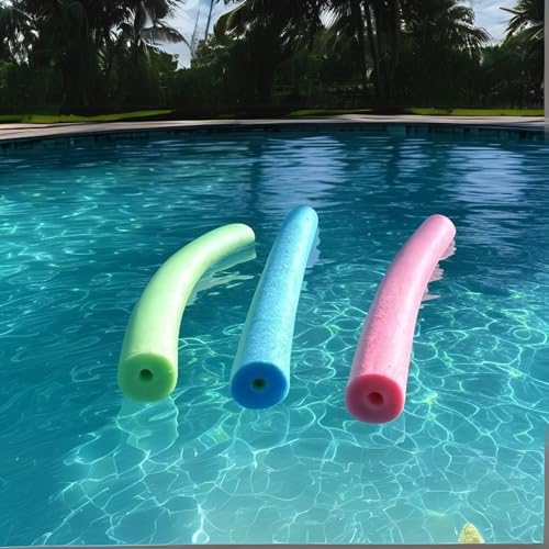 3 x Fun Pool Noodle Foam Swimming Party - DIY Craft - Relax Time - 3 Assorted Colors