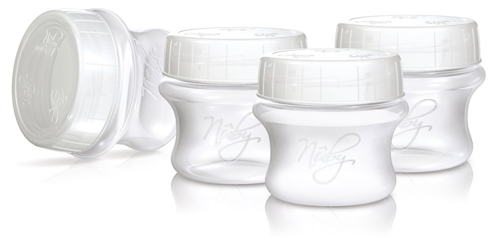 Nuby Natural Touch 67671 Pack Of 4 Breastmilk Storage Containers