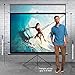 Pyle Universal Projector Screen w/ Stand - 120-Inch Floor Standing Portable Fold-Out Rollup Matte For Projection, Includes Tripod, Great For Indoor/Outdoor Presentation, Quick Assembly