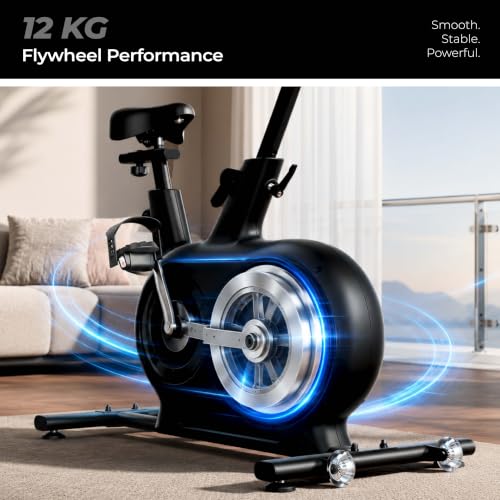 Image of Lifelong Magnetic Spin Fitness Bike|12Kg Flywheel 9-Levels Adjustable Resistance| Gym Equipment| Exercise Cycle for Home with Magnetic Brake|Gym Equipment for Home Workout| Max Weight-120 kg