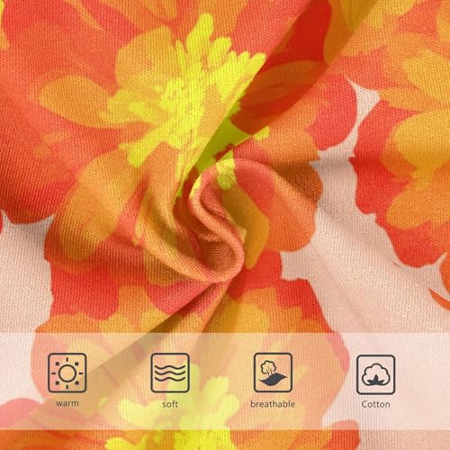 Orange Floral Pink Toddler Underwear Custom 2t Cotton Little Girl Panties Aesthetic Undies Kids Briefs3