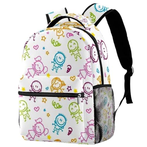 Sac à dos d'école et de voyage pour adolescents filles et garçons
