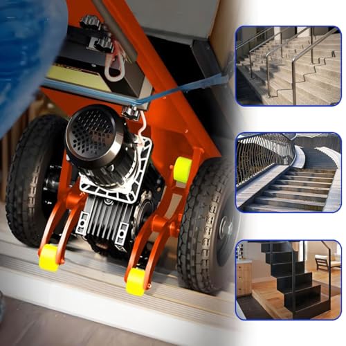 Carretilla eléctrica para escaleras con motor 1200W y capacidad 881 lb miniatura 5