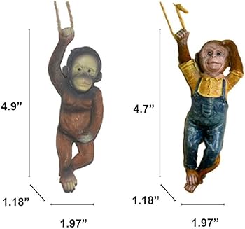 Amazon.com: THE PERFECT PART Monkey Statue - Hanging Monkey for