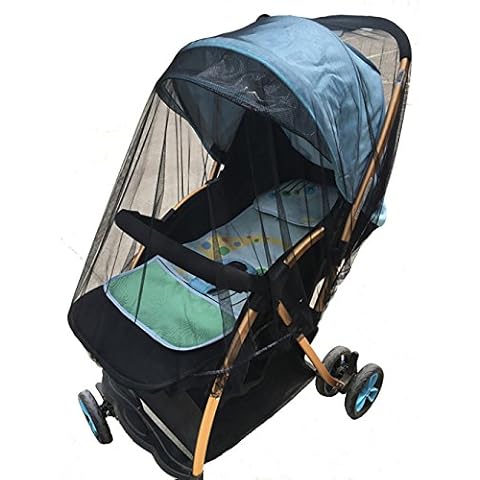 ThreeH Baby Mosquito Net for Strollers Car Seats Cradles Universal Size Insect Netting BX07,Black Cover