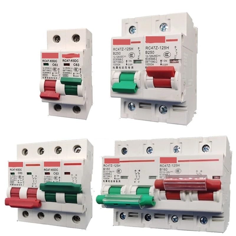 Salvavita Riarmo Automatico Interruttore automatico DC 1P+1P 2P+2P MCB, doppio interblocco di conversione di potenza, 32A, 63A, 80A, 100A, 125A, 150A, 160A, 200A, 250A, protettore for interruttore aut