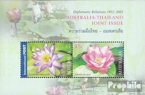 Prophila Collection Australia Michel.-No..: Block 46 (Completa Edizione) 2002 Thailand (Francobolli per i Collezionisti) Piante / Funghi