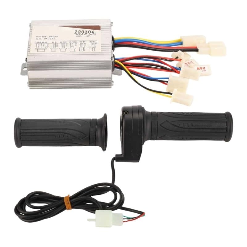 Centralina Monopattino Elettrico Kit controller spazzolato bici elettrica 24V/36V 500W Controller in lega di alluminio e set maniglia acceleratore