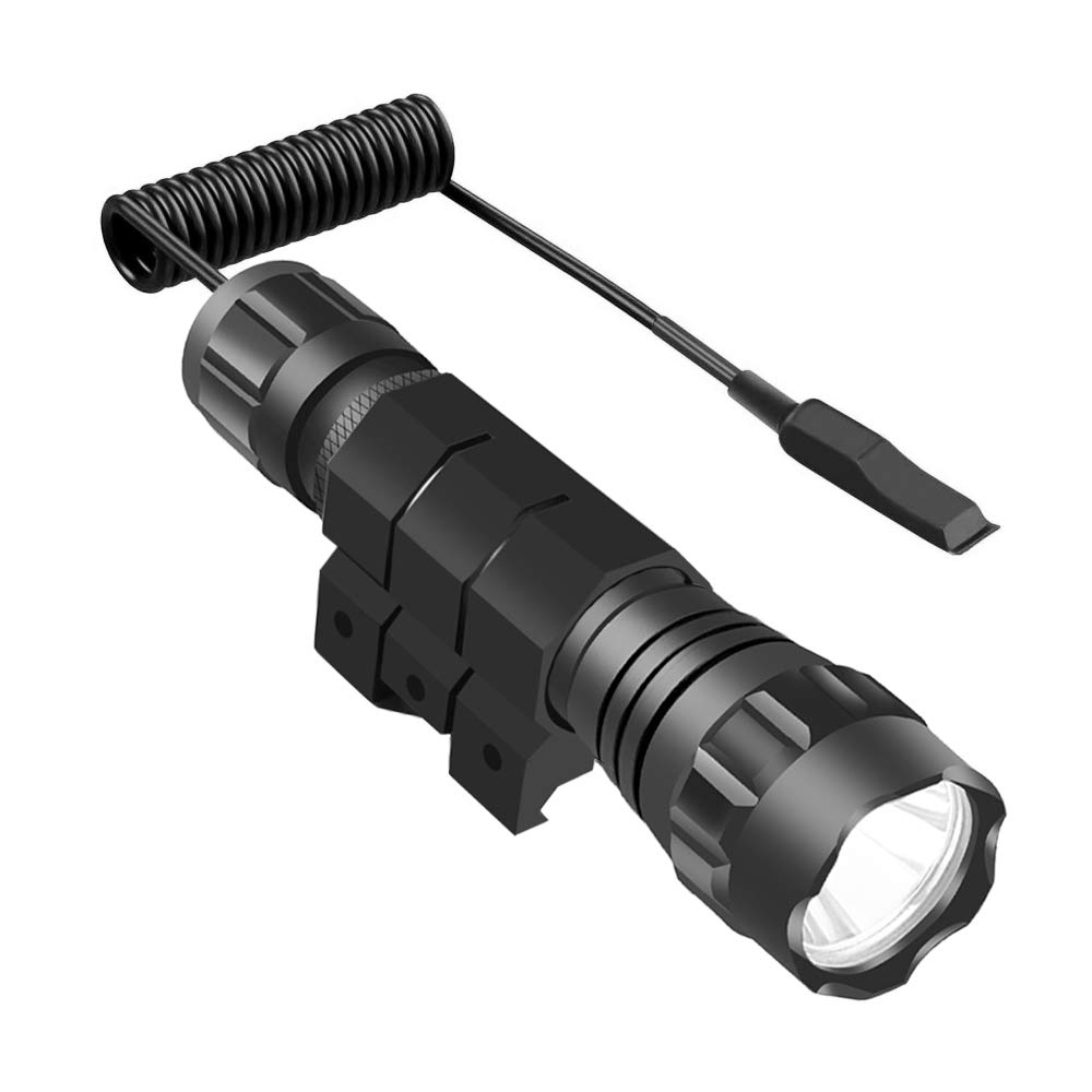 1000 Lumen Led Tactical Flashlight Weapon Light with Pressure Switch and Picatinny Mount