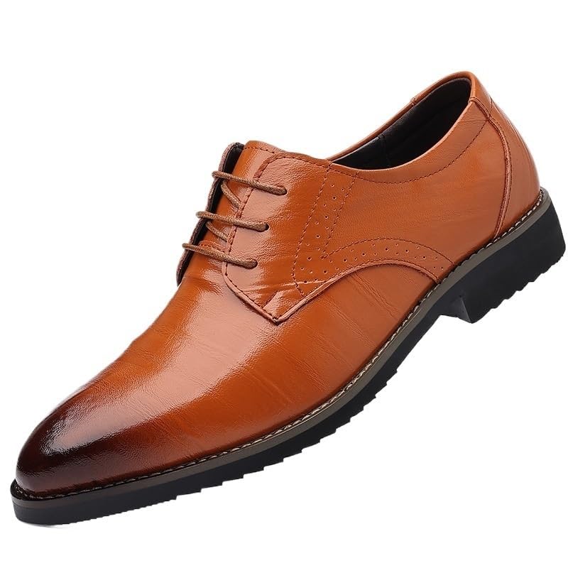 Formal Dress Shoes for Men Slip On Wingtip PU Leather Oxfords Loafers Classic