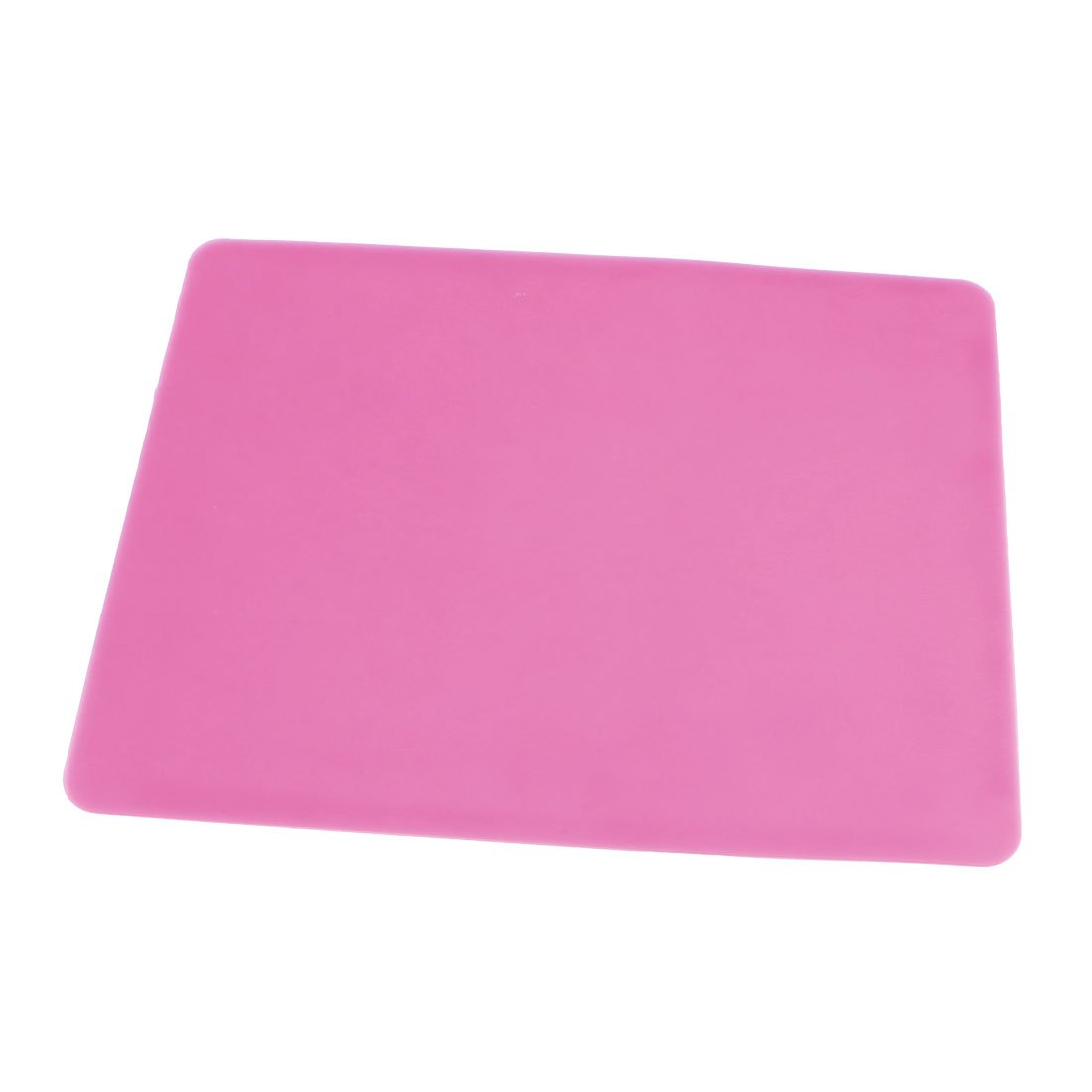 uxcell 23cm x 19cm Silicone Nonslip Pink Mouse Pad Mat for Laptop