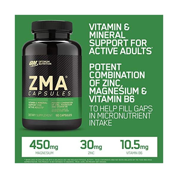 OPTIMUM-NUTRITION-ZMA-Muscle-Recovery-and-Endurance-Supplement-for-Men-and-Women-Zinc-and-Magnesium-Supplement-180-Count OPTIMUM NUTRITION Muscle Recovery and Endurance Supplement for Men and Women, Zinc and Magnesium Supplement, 180 Count