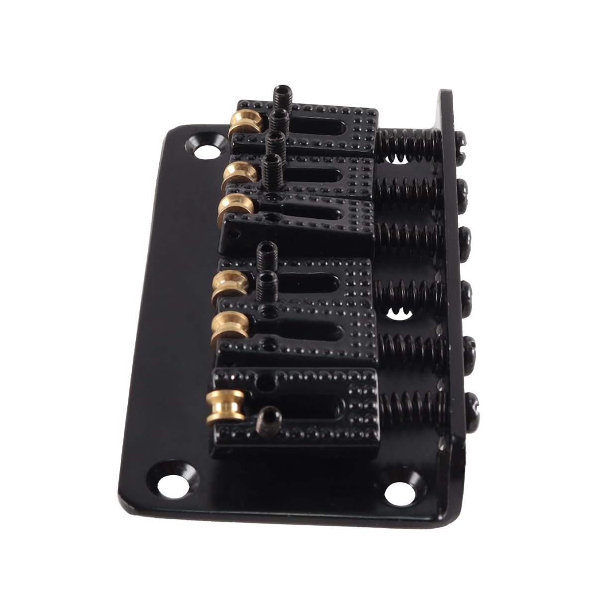 Alnicov 6-String 78mm Roller Hardtail Bridge Electric Guitar Tail Pipe Top Loading Saddle Tailpiece Accessories For Electric Guitars Black - Image 4