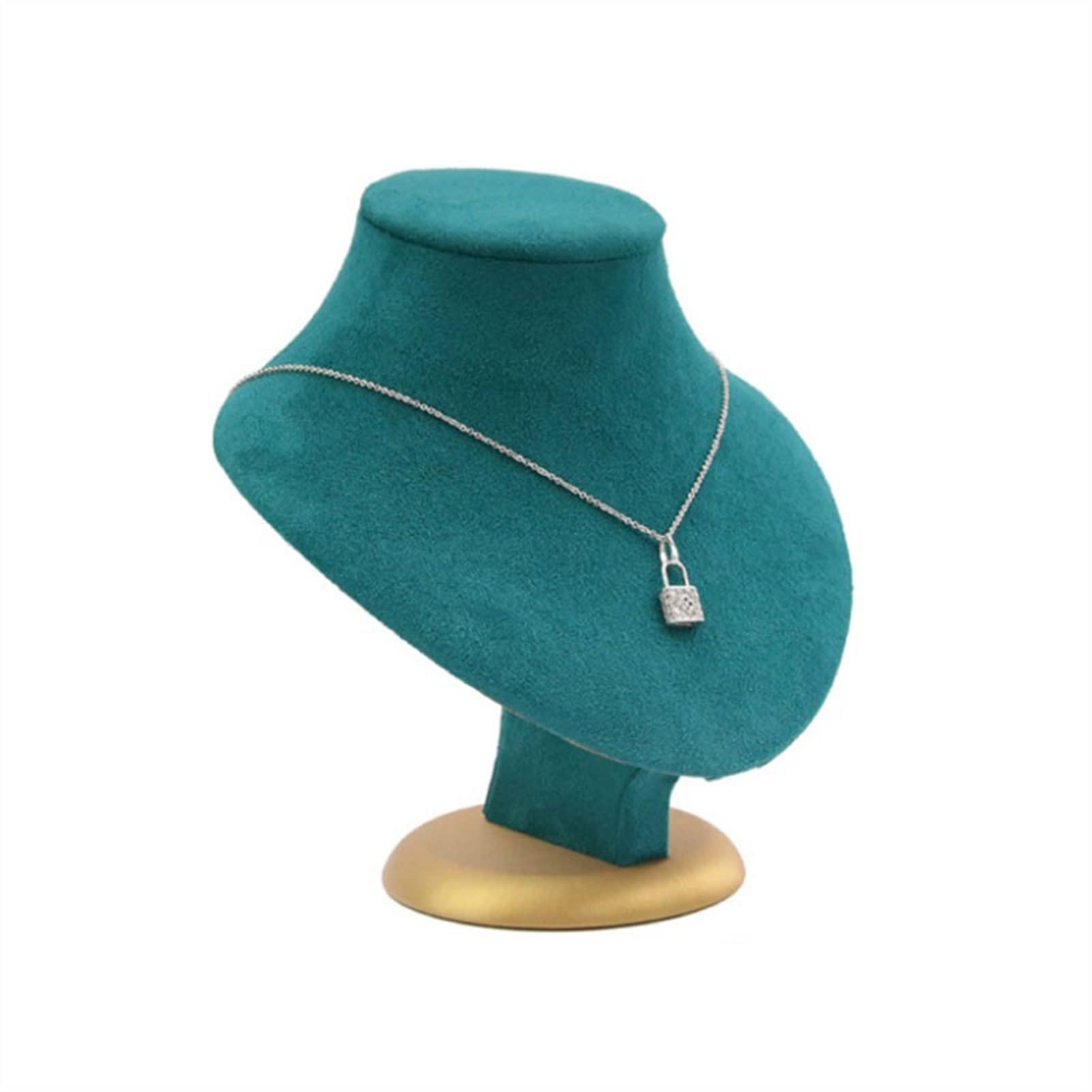 GAROEN Jewelry Display Stand Jewelry Display Stand,Vintage Jewelry Stand Green flannelette Ring Neckalce Jewelry display props Jewelry rack Mall Je