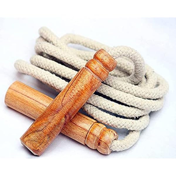 LAYAN SPORTS Wooden Handle Skipping Rope Cotton Cloth made Tangle-Free ideal for Men Women Weight Loss Kids Girls Children Adult Exercise Workout (B0CWXM4NFJ) Amazon Price History, Amazon Price Tracker