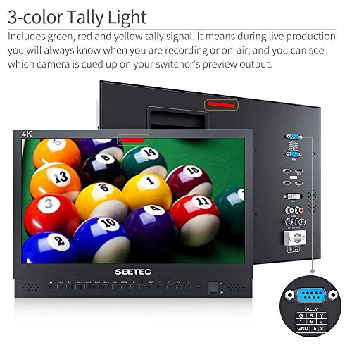 Image of P133-9HSD 13.3 Inch 4K HMDI Broadcast Monitor Professional LCD Director Studio Production Monitoring IPS Screen Aluminum Design