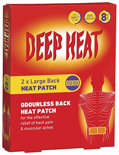 Deep Heat Well Parche grande para almohadillas de dolor de espalda, paquete de 2 (3 unidades)