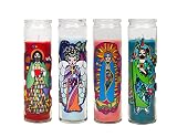 Box Set of 4 Thomas Fuchs Creative Devotional Catholic Prayer Religious Candle for Daily Prayers of