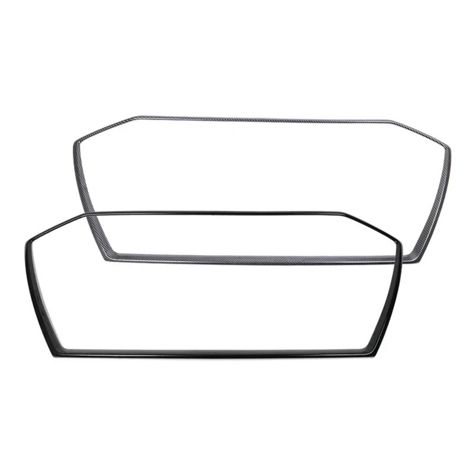 Cornice decorativa per griglia auto adatta per Audi A3 8Y S3, accessori per la messa a punto degli esterni, parti di automobili griglia(Black)