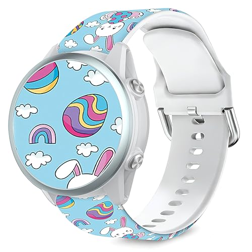 Lyforaz �z���f�[�C�[�X�^�[�o���h Samsung Galaxy Watch 3 45mm�Ή� 22mm �\�t�g�V���R�� ���킢���X�g���b�v Venu 4 45mm/3/2/Forerunner 570 47mm/970/965 �X�}�[�g�E�H�b�`�p 