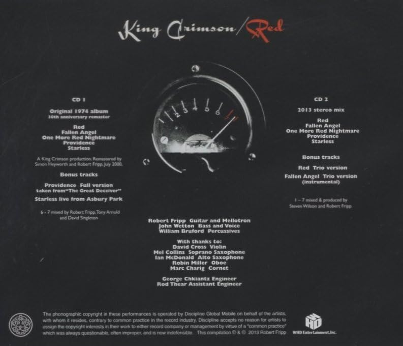 Amazon | ◇キング・クリムゾン/レッド ~40周年記念エディション
