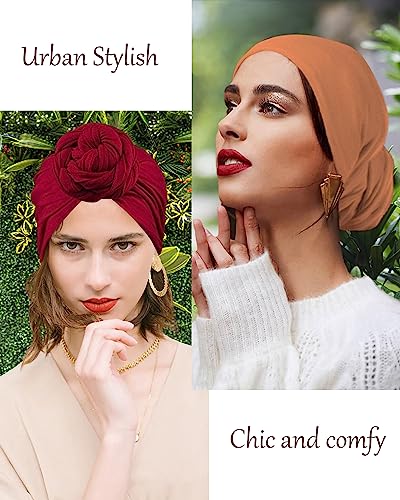 Silky Satin Lined Turban For Women Mens Halo Turban Half Pre-Tied Beanie Hats Silky Lined Durag For Waves And Locs Sleeping Bonnet Sleep Cap, Khaki, 1 Pcs #TOP5