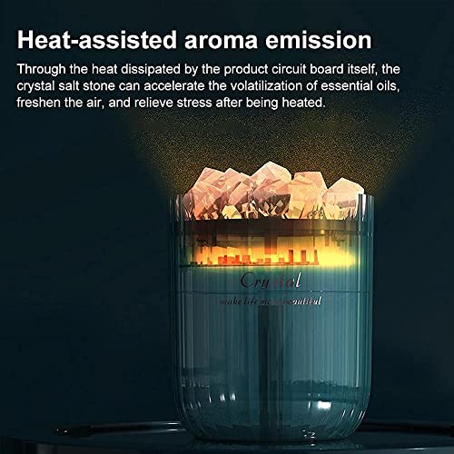 Difusor aromático eléctrico con lámpara sal del Himalaya rosa miniatura 5