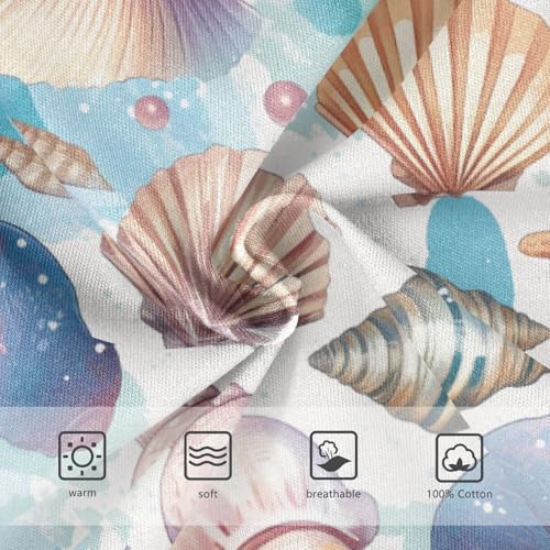 Wusikd Shells Sea Boys' Underwear Cotton Stars Boys Briefs Soft Toddler Underwear 2T3