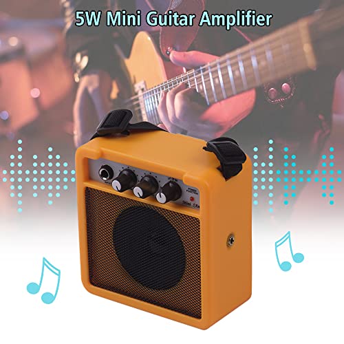 KOCAN Mini amplificateur de guitare 5W, haut-parleur avec entrées 3.5mm et 6.35mm, sortie 1/4 pouces, prend en charge le réglage du Volume et de la tonalité, Overdrive,ampli guitare ampli guitare acou - Les Beatles, Paul McCartney, John Lennon, RIngo Starr, George Harrison KOCAN Mini amplificateur de guitare 5W, haut-parleur avec entrées 3.5mm et 6.35mm, sortie 1/4 pouces, prend en charge le réglage du Volume et de la tonalité, Overdrive,ampli guitare ampli guitare acou – Image 5