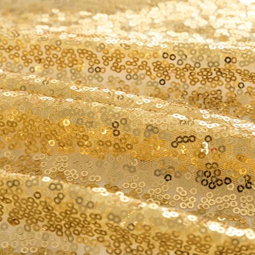 Nappe brodée paillettes tissu polyester résistant rides couverture table dîner - 7