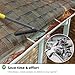 Gutter Cleaning Tools 11 FT, Rain Gutter Guards Cleaning Tool with Long Pole, Roof Gutter Scoop Leaf Cleaning Tool, Gutter Shovel Cleaner Tool