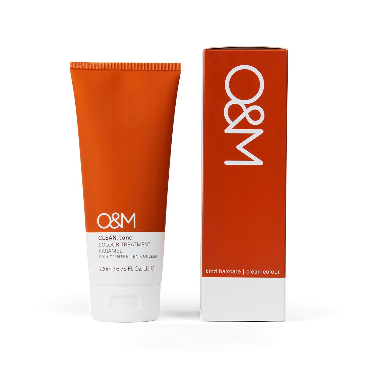 O&M CLEAN.tone Hair Color Treatment Free from Sulfates, Parabens, Silicones, Phthalates, Triclosan, Propylene Glycol & Gluten, Vegan, Cruelty Free, Blonde/Very Light Blonde, 200ml, Caramel