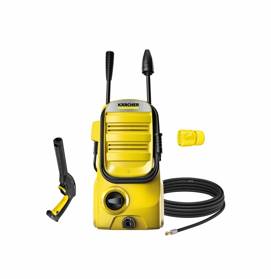 Karcher K2 Compact *EU 110 bar High Pressure Washer |Flow rate - 360 l/h|4 m Hose Pipe for cleaning Homes, Cars, bikes, Garden with Multiple Accessories for efficient cleaning (Yellow/Black) (B07P6Y66VZ) Amazon Price History, Amazon Price Tracker