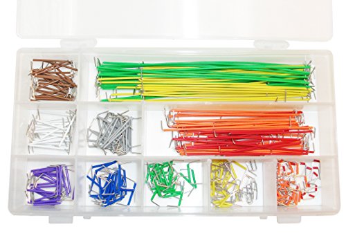 CIRCUIT-TEST Preformed Breadboard Jumper Wire Kit - Assorted Colors, 350 Pcs
