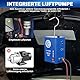 Nebelmaschine kfz Rauchmaschine Lecksuchgerät, 12V Professionelle Nebelmaschine Fahrzeugleitungen Lecksuche Testgerät mit Druckanzeige, T100 EVAP Auto Kraftstoffleck Detektor für Fahrzeug Motorräder