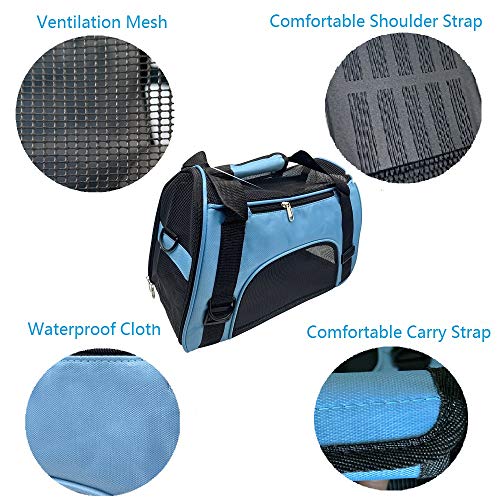 Pet-Carrier-Bag-Airline-Approved-Duffle-Bags-Pet-Travel-Portable-Bag-Home-for-Little-Dogs-Cats-and-Puppies-Small-Animals-Small-Blue